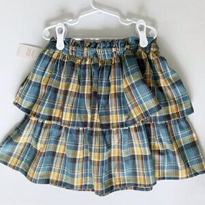 NWT Tea Collection Girl Tiered Plaid Skirt 10 Years 12 Years 14 Years